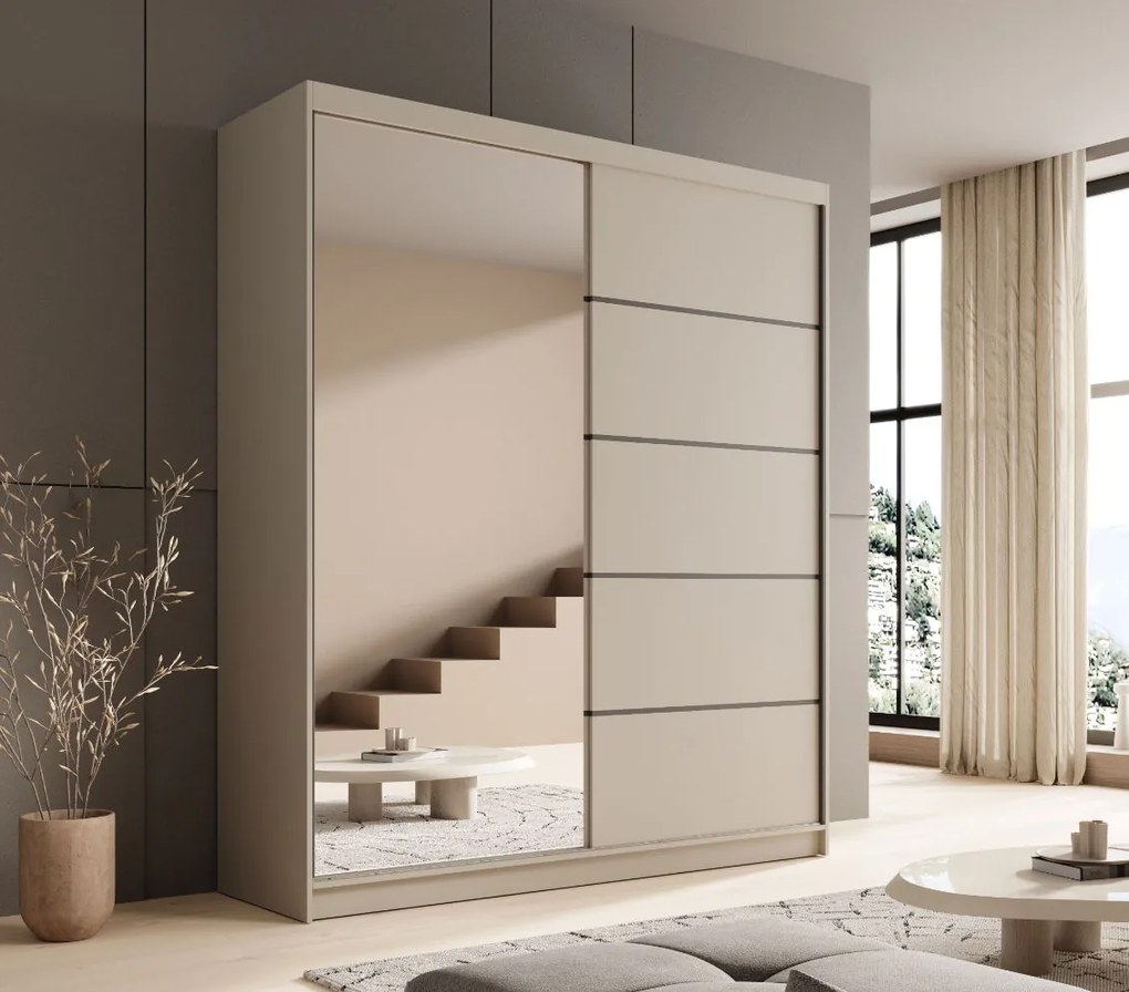 Плъзгащ се гардероб Shelvia 180-Кашмир