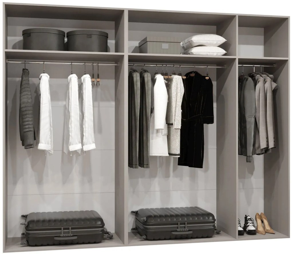 Гардероб Малага пети крилен-Черен