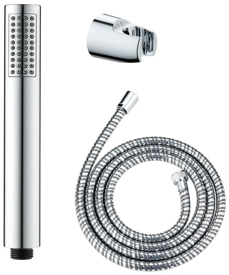 Душ-глава с маркуч в блестящо сребристо Basic Line - Wenko