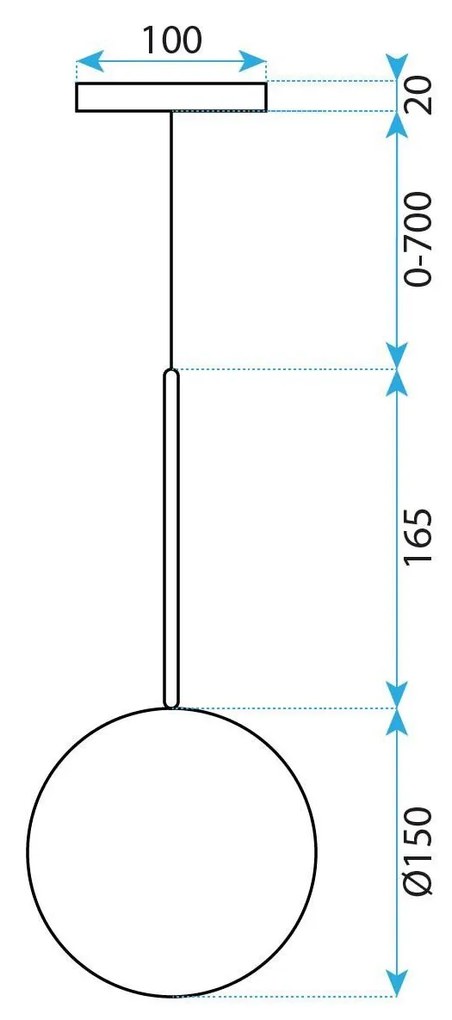 Пендел сфера 15cm APP1682-1CP