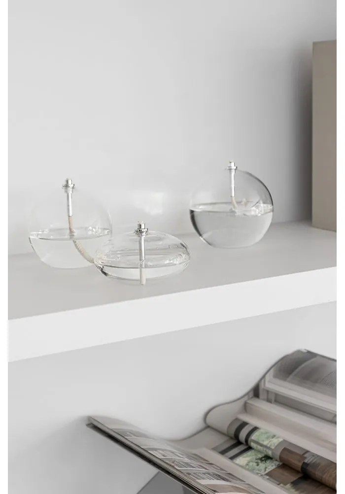 Стъклена маслена лампа (височина 11 cm) Aura – Mette Ditmer Denmark