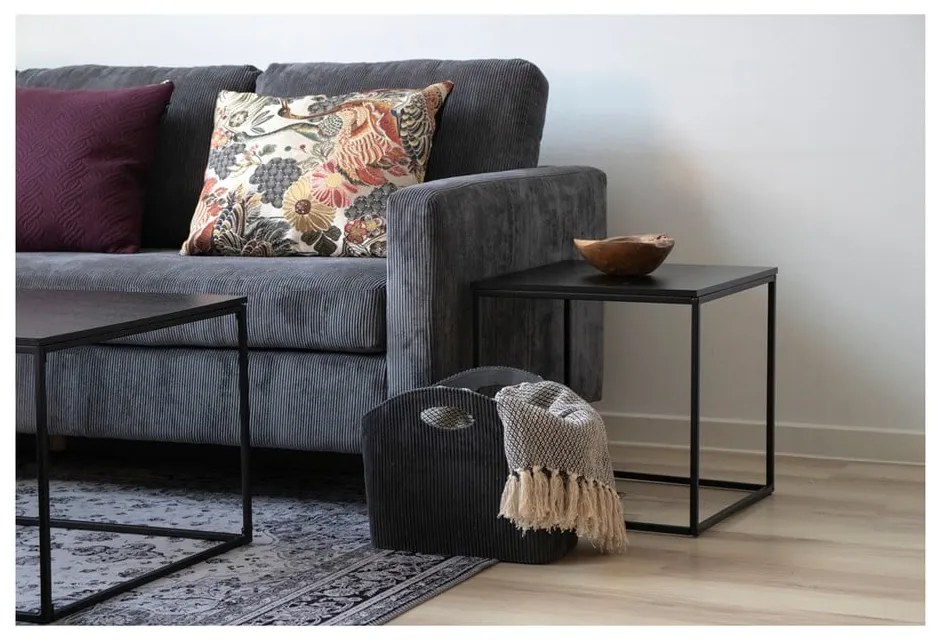 Черна масичка за кафе , 45 x 45 cm Vita - House Nordic