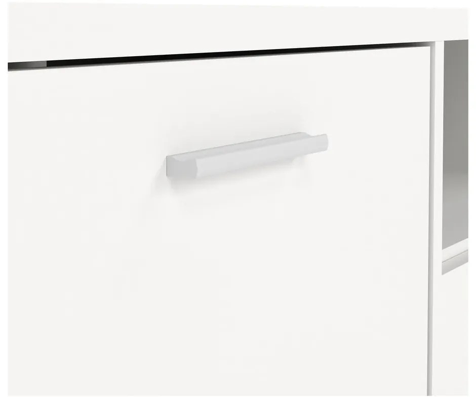 Бяла маса за телевизор 147x38 cm Media - Tvilum