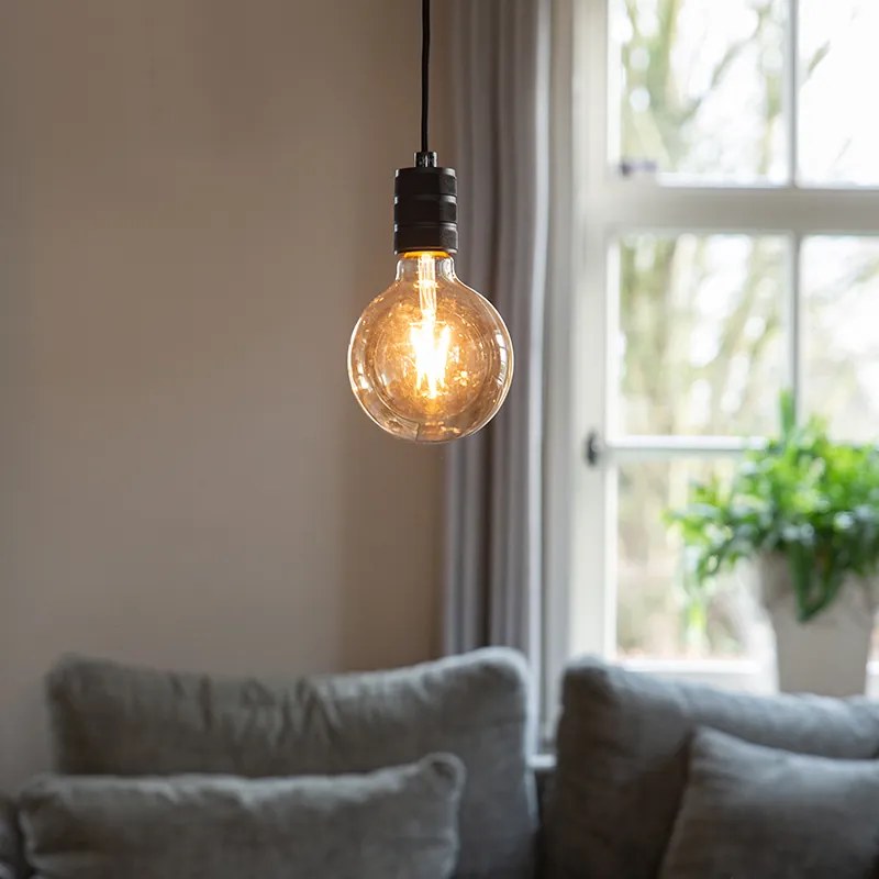 Модерен висящ аплик черен - Cavalux