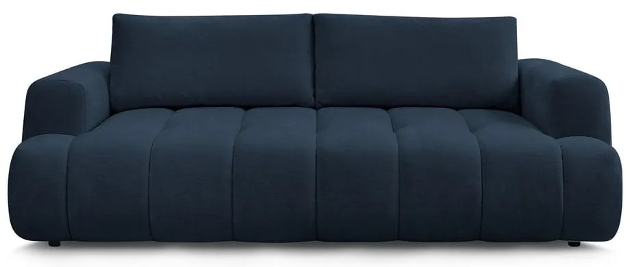 Тъмносин сгъваем/с място за съхранение диван 251 cm Fuji – Bobochic Paris