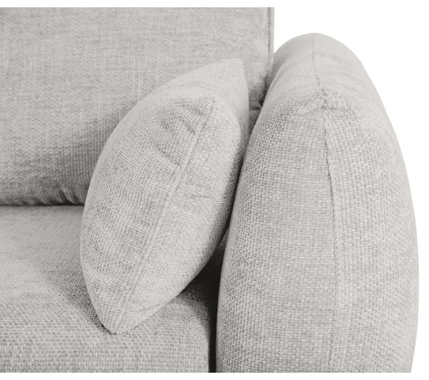 Светлосив ъглов диван (ляв ъгъл) Matera - Cosmopolitan Design