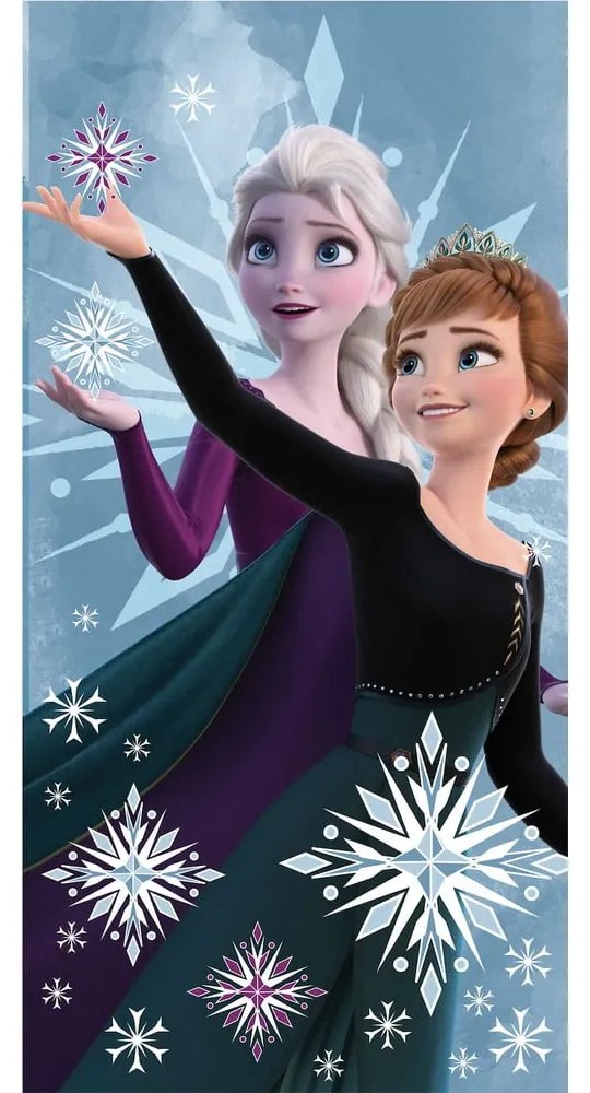 Памучна детска кърпа 70x140 cm Frozen "Snowflake" – Jerry Fabrics