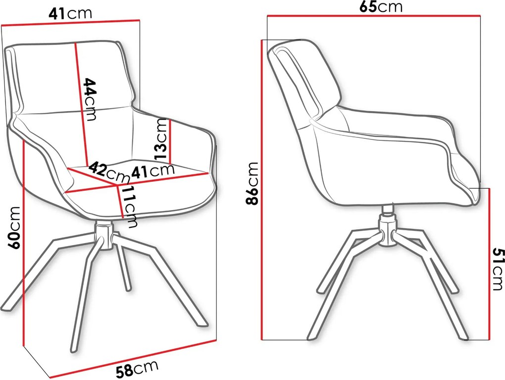Стол Bueron Muz 2бр-Бяло-Злато
