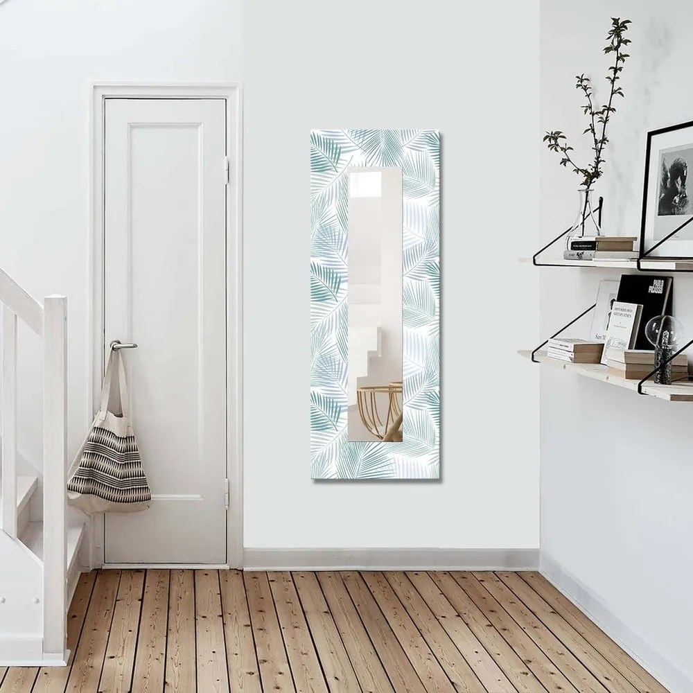 Стенно огледало с дървена рамка 40x120 cm - Wallity