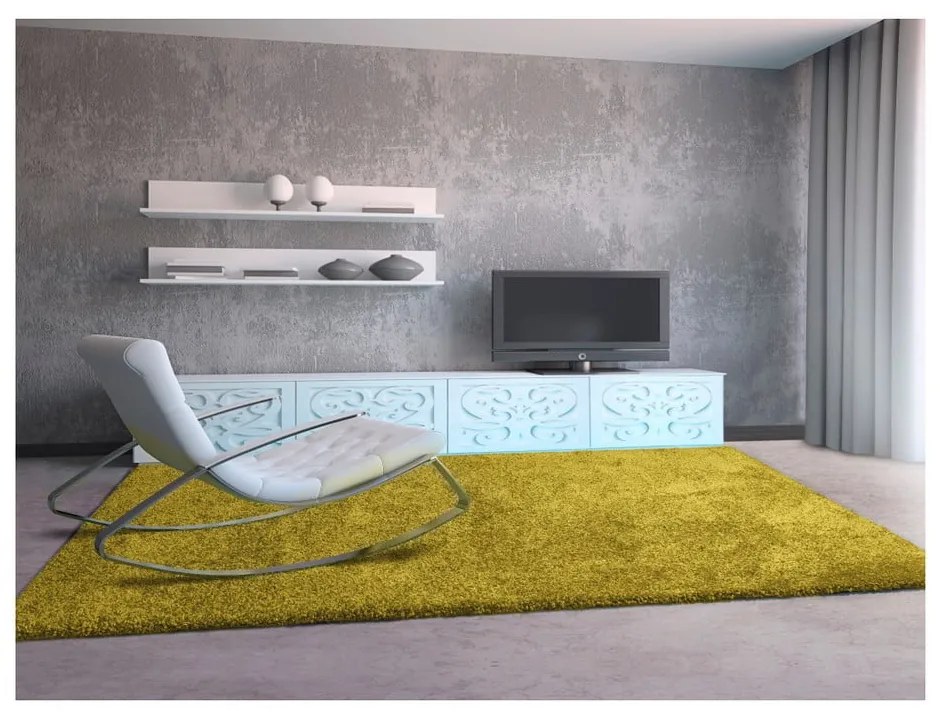 Зелен килим Aqua Liso, 160 x 230 cm - Universal