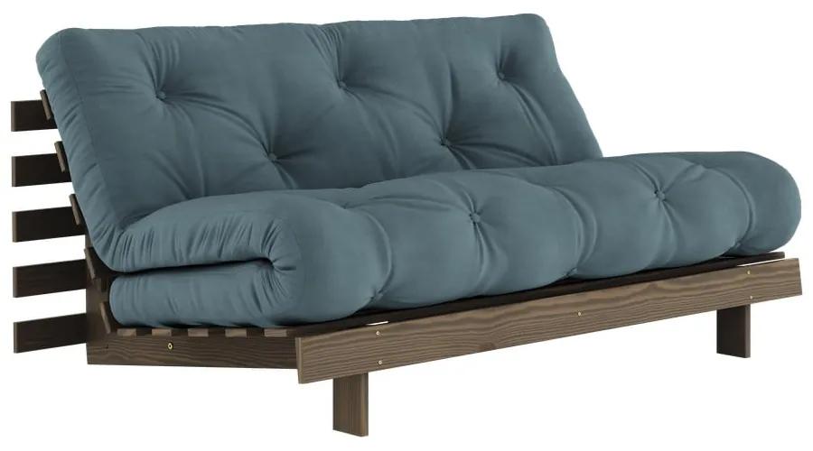 Разтегателен диван в петролен цвят 160 cm Roots - Karup Design