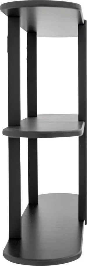 Черен на няколко нива стенен рафт 80 cm Vicente – Bloomingville