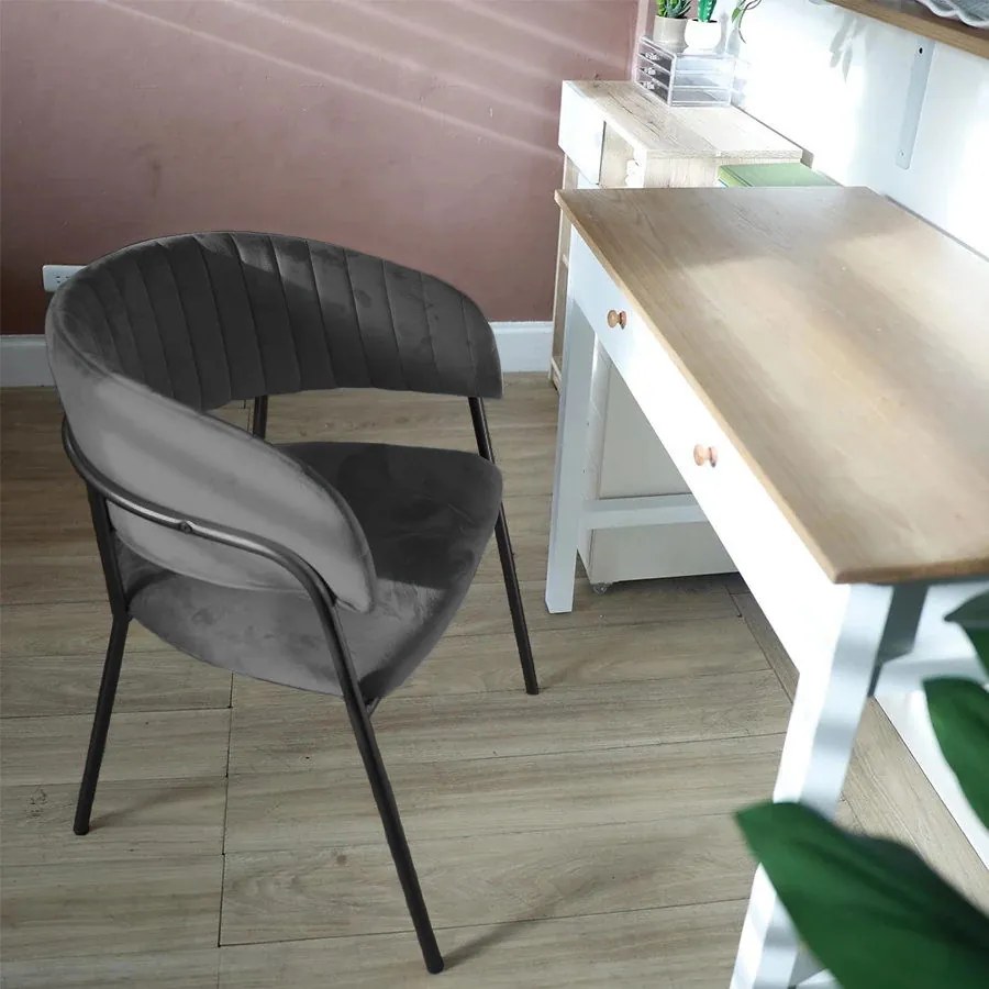 Кухненски стол Byron-сив (4) парчета