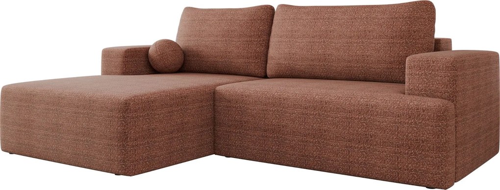 Ъглов Диван Миво-Теракота-Ляв