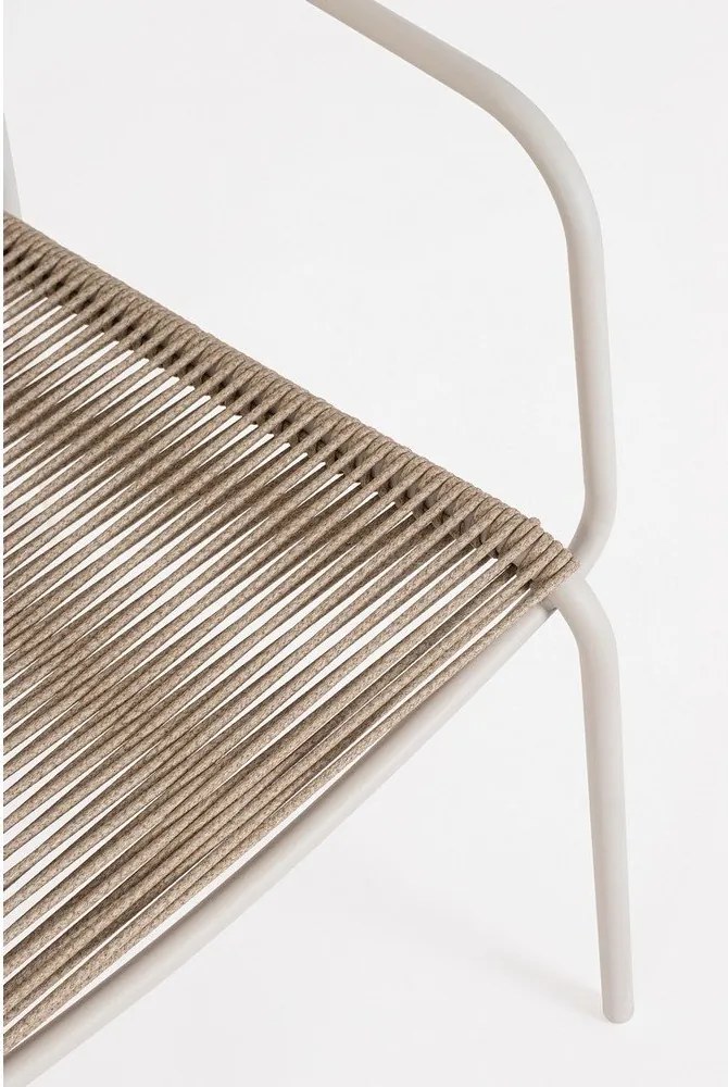 Бежов/в естествен цвят метален градински стол Jable – Bizzotto
