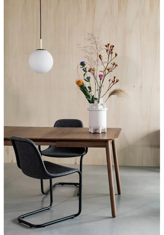 Сгъваема маса за хранене с плот от орехово дърво 80x120 cm Glimps - Zuiver