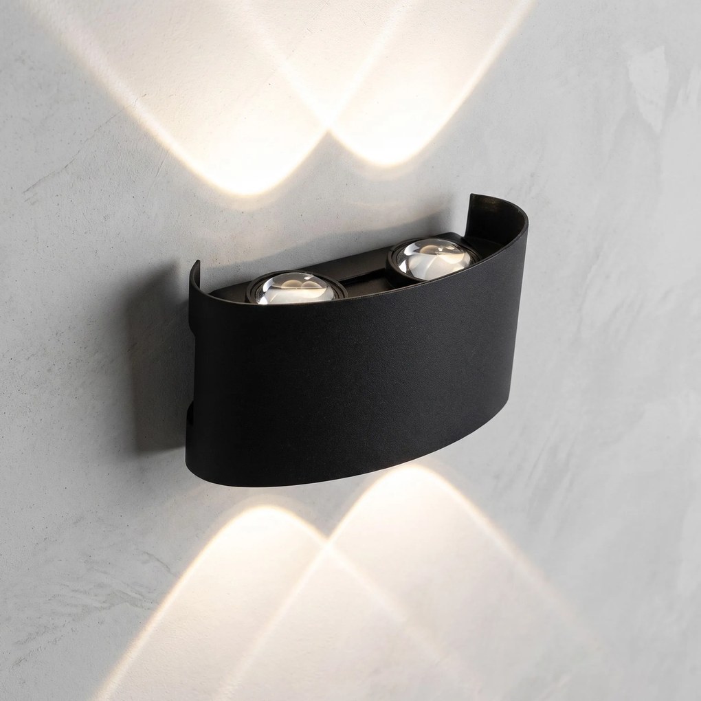 Фасадна лампа Аплик LED JNH039-4G Black