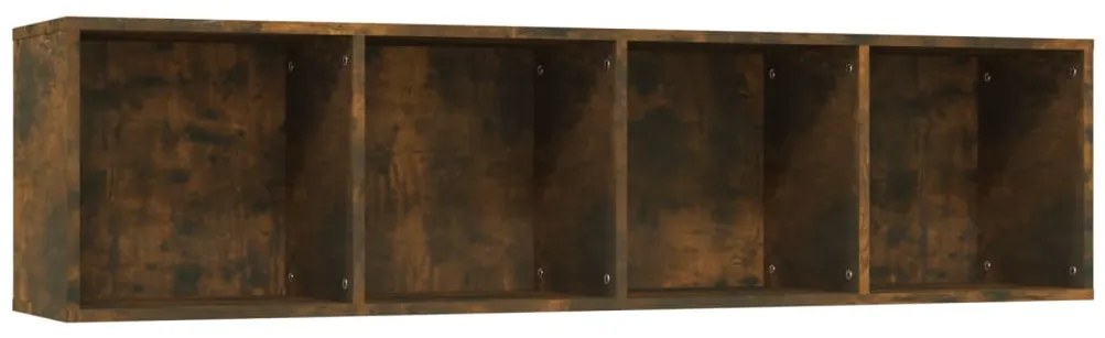 815270 vidaXL Шкаф за книги/ТВ шкаф опушен дъб 143x30x36 см инженерно дърво