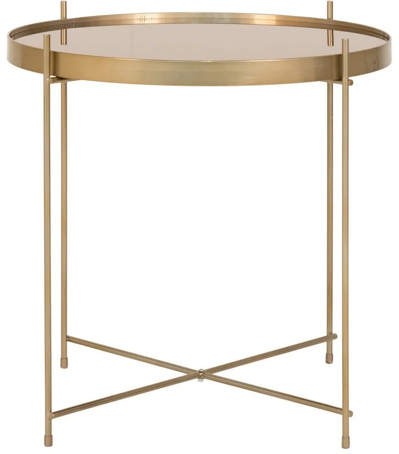 Кръгла масичка за кафе в златисто ø 48 cm Venezia - House Nordic