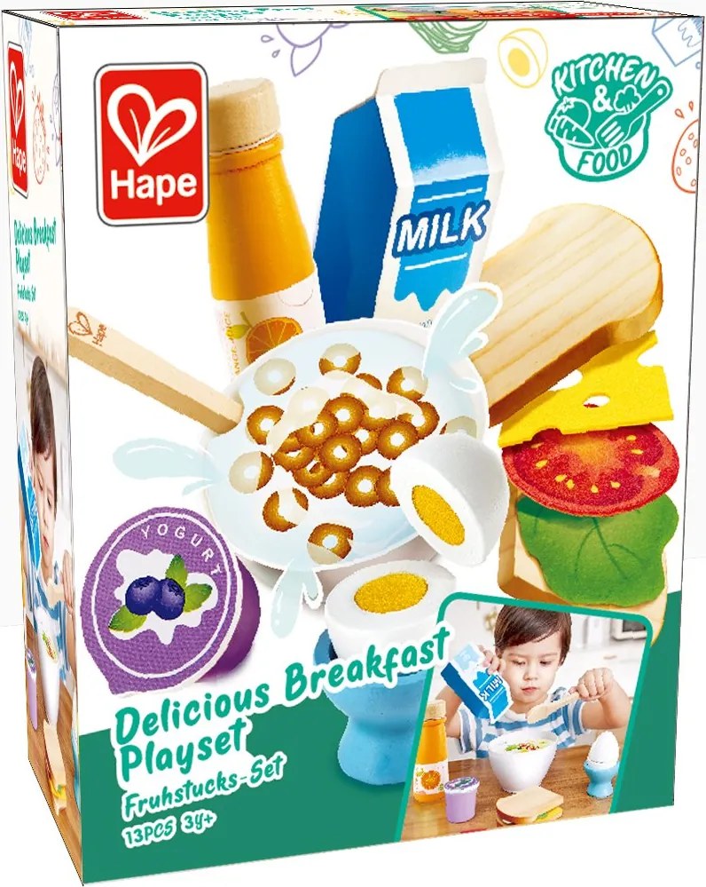 Hape - Дървен комплект - Закуска H3172