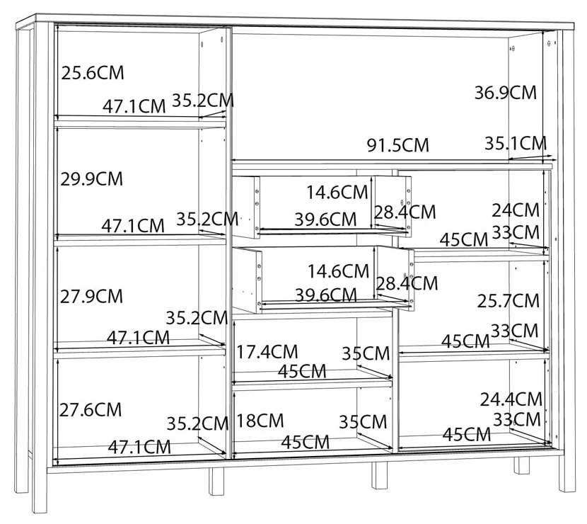 КОНТРАБЮФЕТ ЖИТАНА 149,9/40,2/129,9 СМ