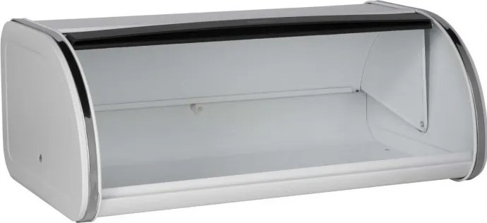 Кутия за хляб Brabantia Roll Top 1003250, 16 л, 44.5х26 см, Лека и здрава конструкция, Бял/Инокс