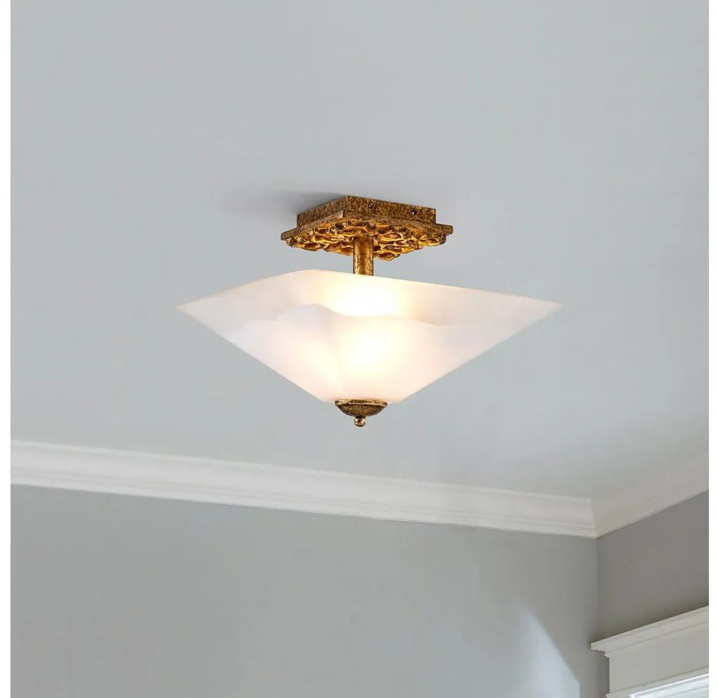 Flambeau STAR-F-S-DG - Мeден плафон STAR 2xE27/40W/230V