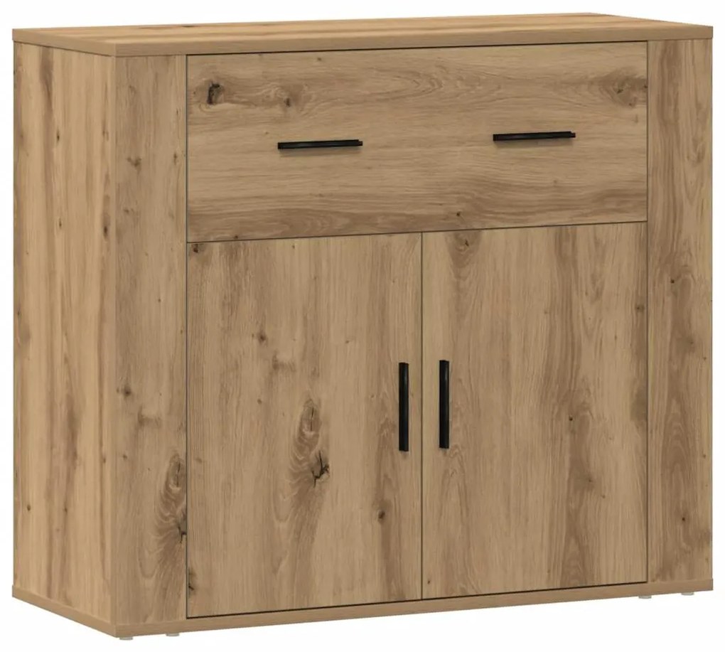 857076 vidaXL Сайдборд, дъб артизан, 80x33x70 см, инженерно дърво