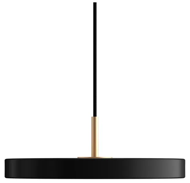 Черно LED висящо осветително тяло с метален абажур ø 31 cm Asteria Mini – UMAGE