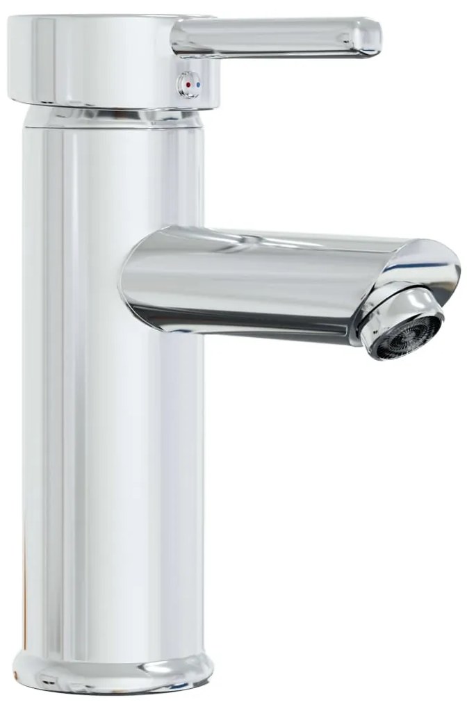 Мивка за вграждане със смесител, 42x39x18 см, керамична, бяла