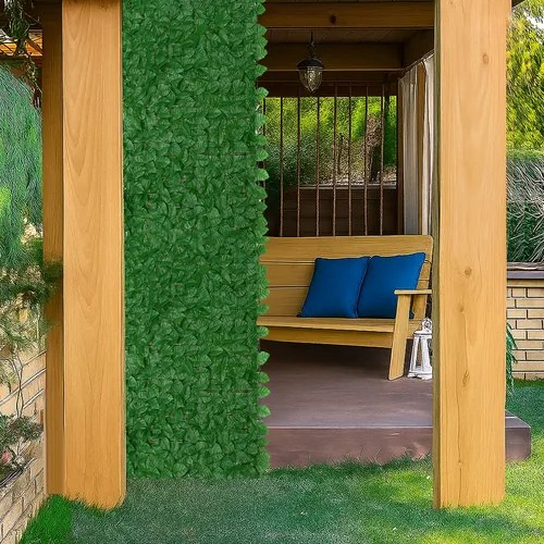 Изкуствен жив плет - зелено уединение за вашата градина, балкон или тераса 5 x 0,5 m