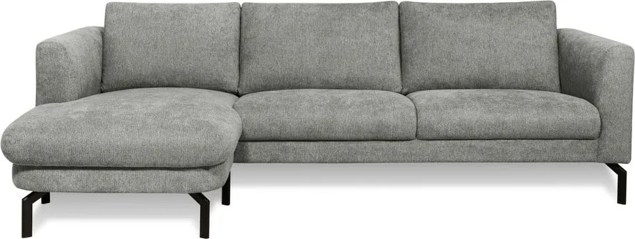 Светлосив ъглов диван (ляв ъгъл) Gomero – Scandic