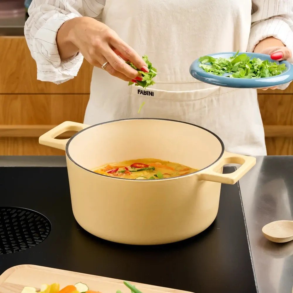 Касерола от излято желязо с капак подходяща за индукционен котлон 5,5 l Mattia 3.0 – FABINI