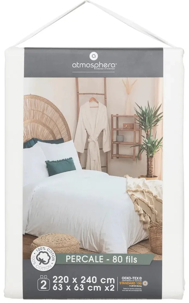 Спално бельо atmosphera Landiha, 240x220 cm, Памук перкал - Бежов