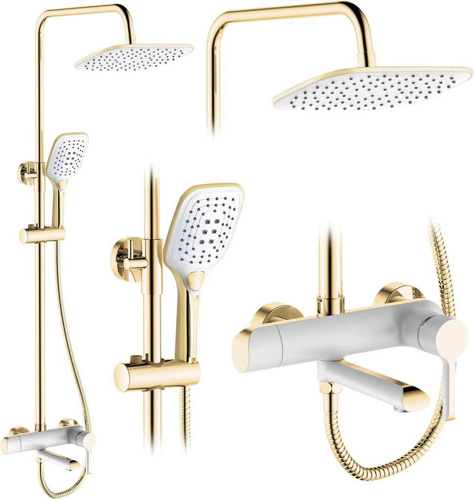 Комплект за душ REA MELIA WHITE GOLD