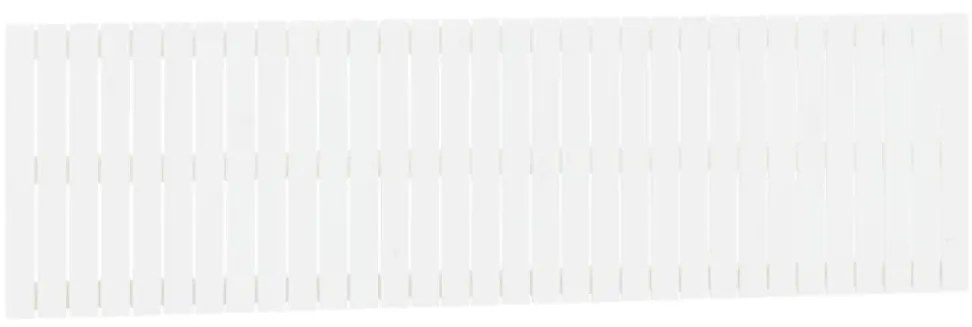 824829 vidaXL Стенна табла за спалня, бяла, 204x3x60 см, борово дърво масив