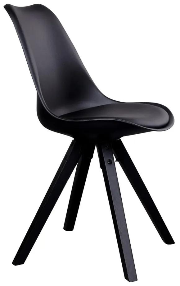Комплект от 2 черни стола с черни крака Bergen - House Nordic