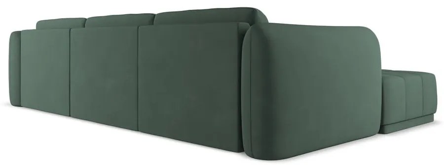 Зелен ъглов диван (ляв ъгъл) Hoku – Makamii