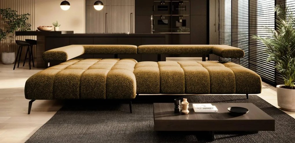 Ъглов диван Magnito Mini-горчица-ляв