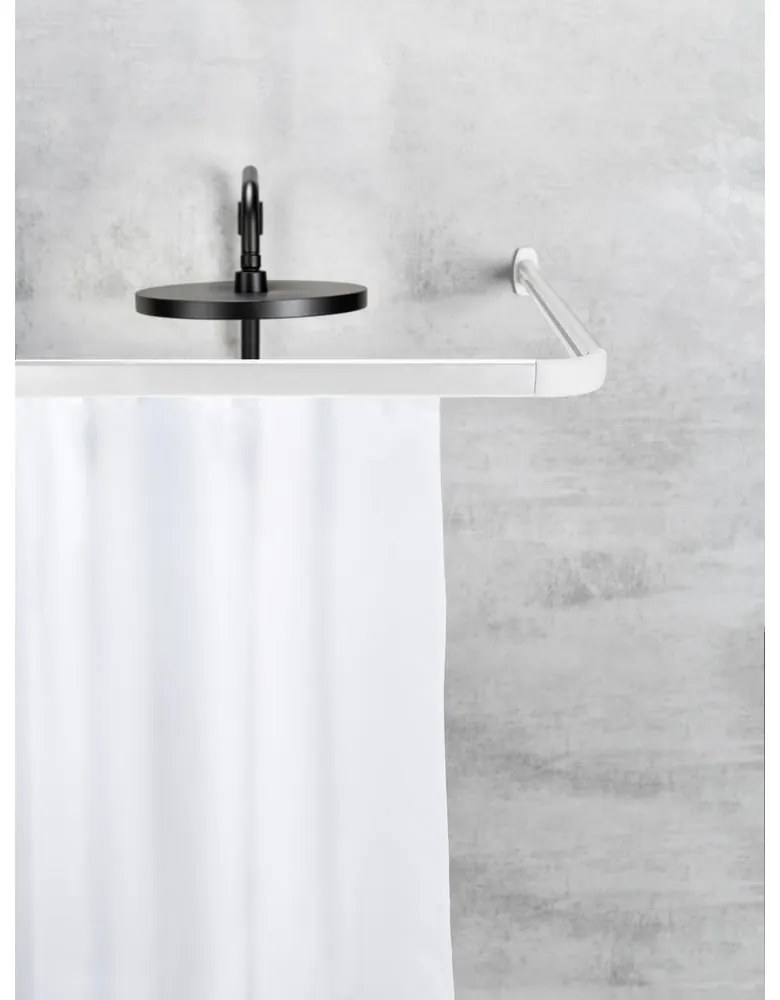 Бял прът за душ завеса Era – Wenko