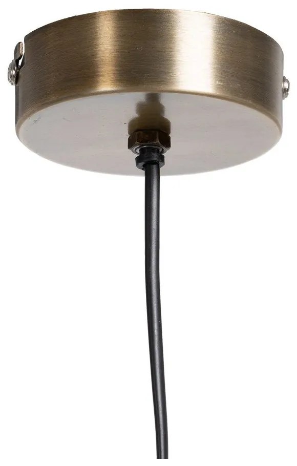 Висящо осветително тяло в златист цвят с метален абажур – Ixia