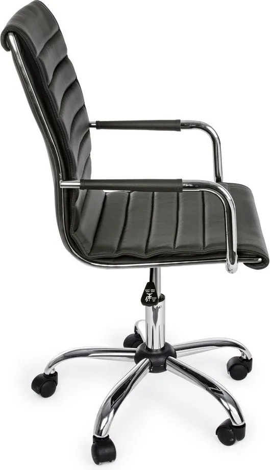 Тъмносив офис стол от имитация на кожа Perth – Yes Everyday