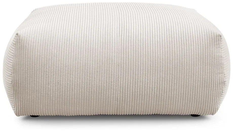 Кремава табуретка от рипсено кадифе Voltaire – Bobochic Paris