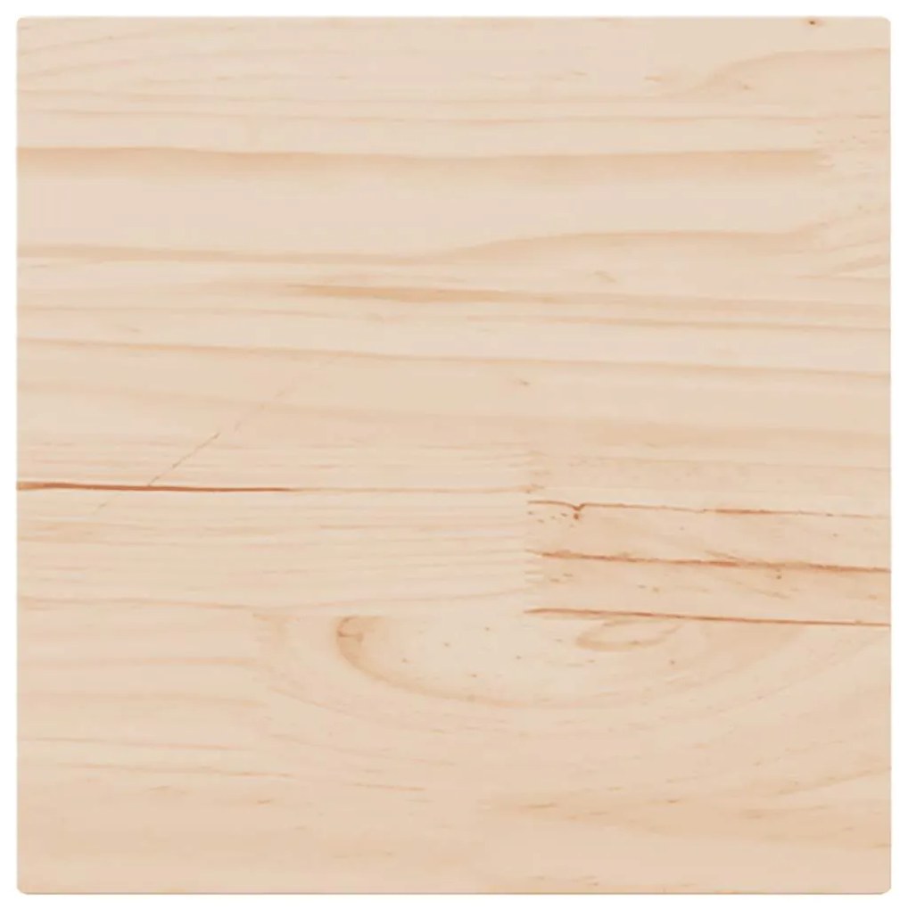 847424 vidaXL Плот за маса, 50x50x2,5 см, квадратен, бор масив