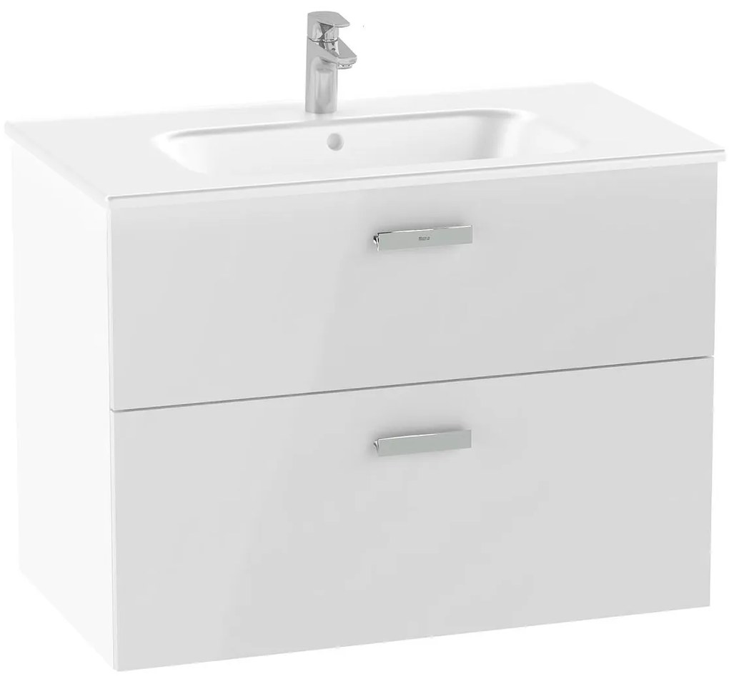 Конзолен шкаф за баня A851880806 с умивалник, 80.6х46х60.5см