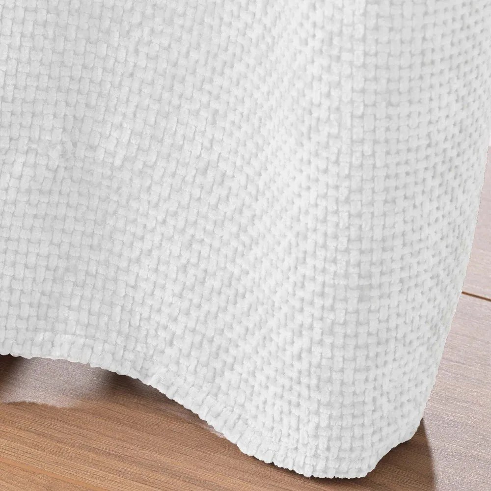 Бяло перде от шенил 140x260 cm Leo – douceur d'intérieur