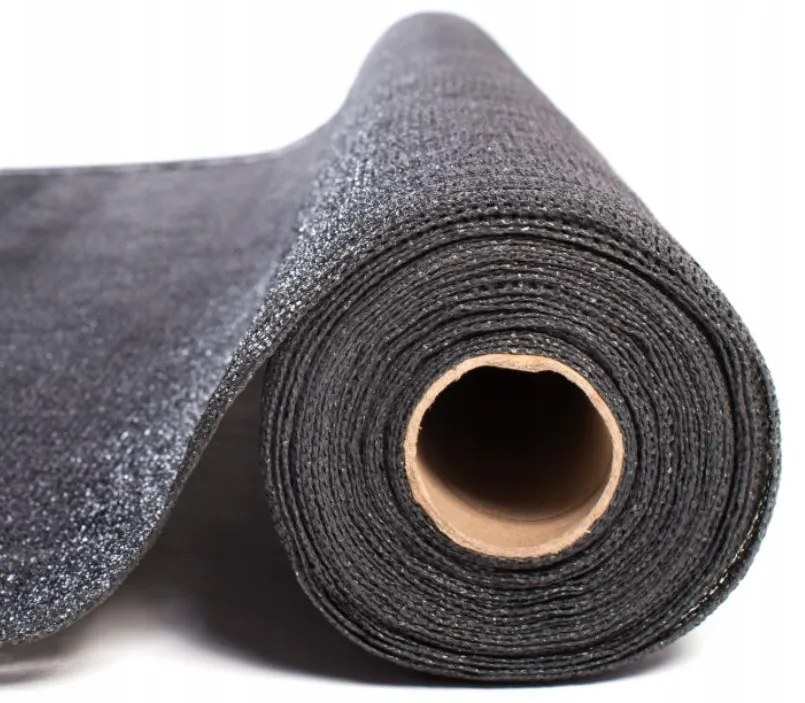 Засенчваща мрежа за ограда - 62 % засенчване - сива 2m x 25m