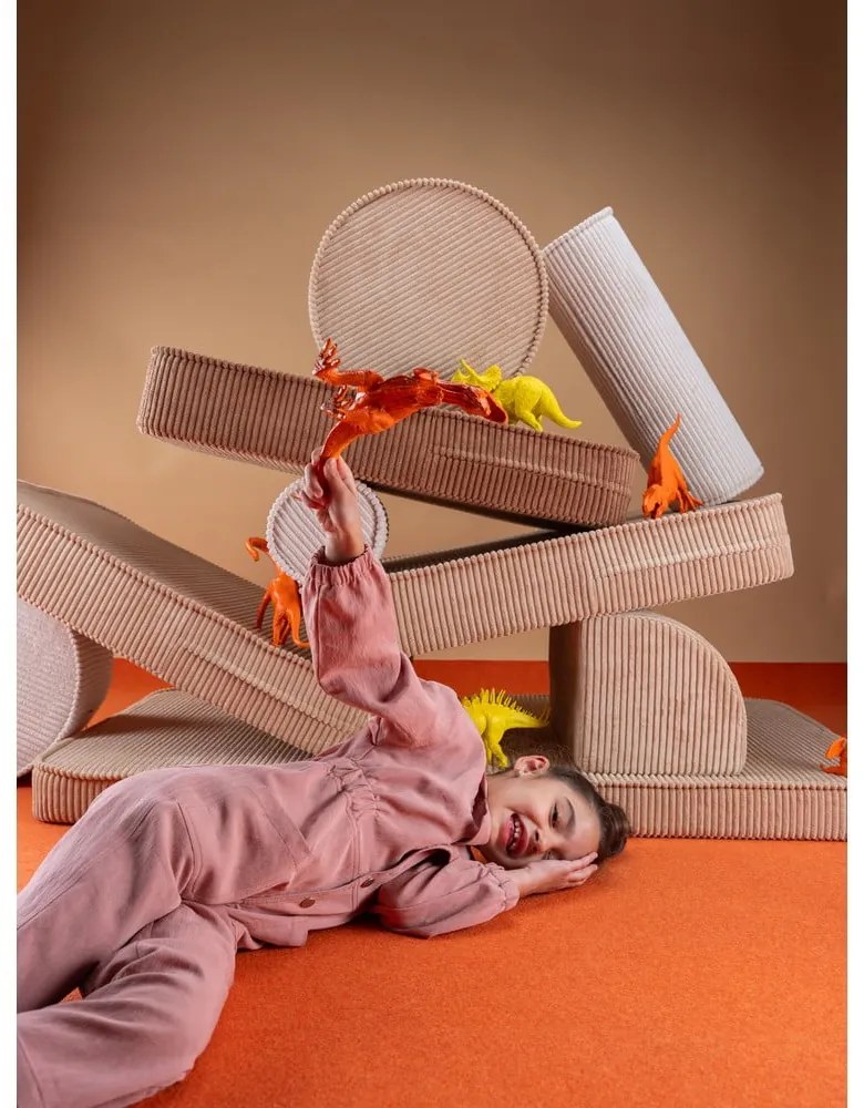 Кафяв детски диван от рипсено кадифе 132 cm Settee – Wigiwama