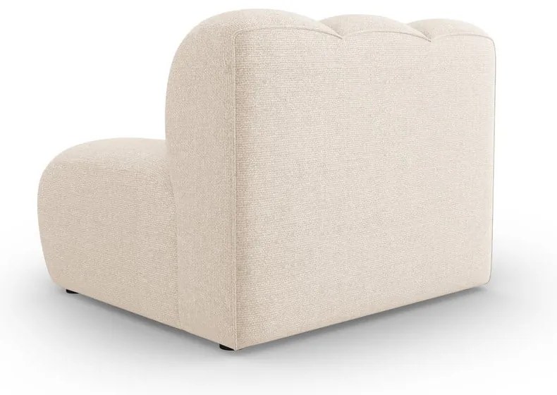 Кремав модулен диван (среден модул) Lupine – Micadoni Home
