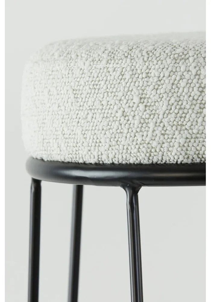 Бял тапициран бар стол (височина на седалката 73 cm) Alice – Light &amp; Living